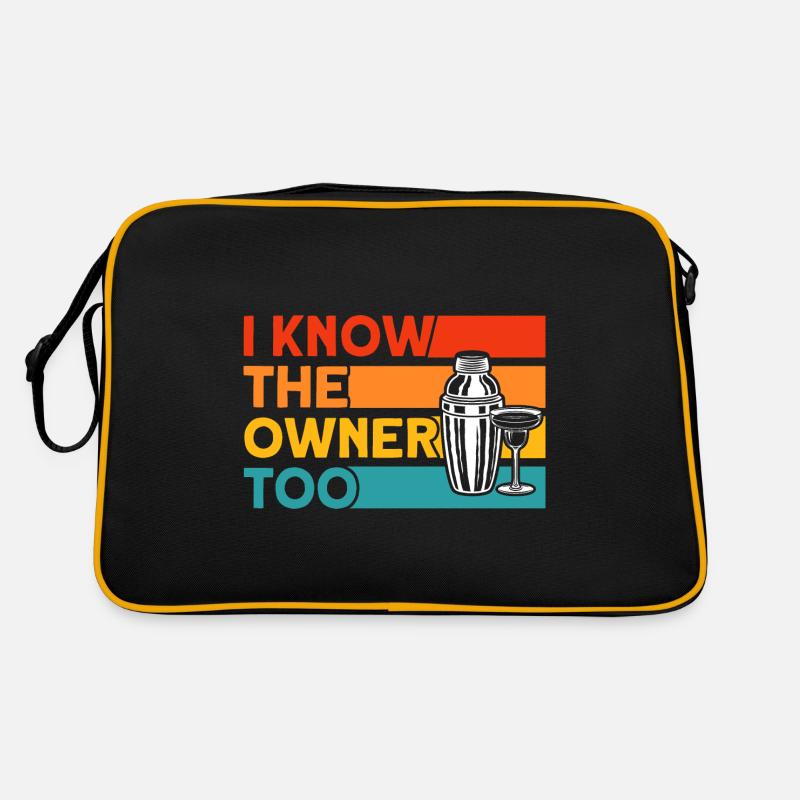 Barkeeper Kellner Service Geschenk Retro Tasche