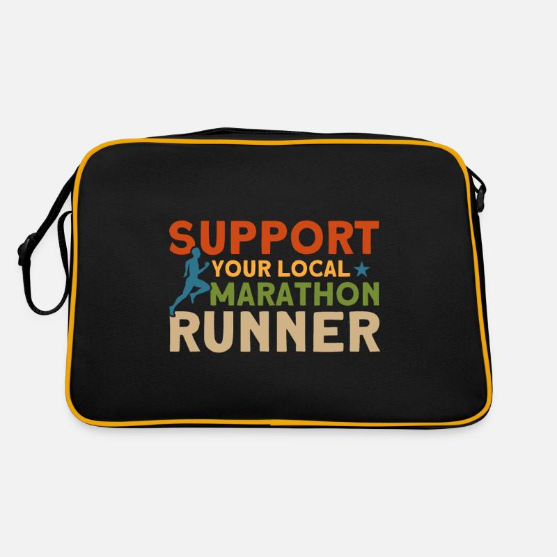 Laufen Halbmarathon Joggen Geschenk Retro Tasche