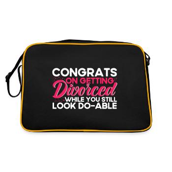 Divorce Divorcé Don divorcé - Sac Retro - noir/or - Dos