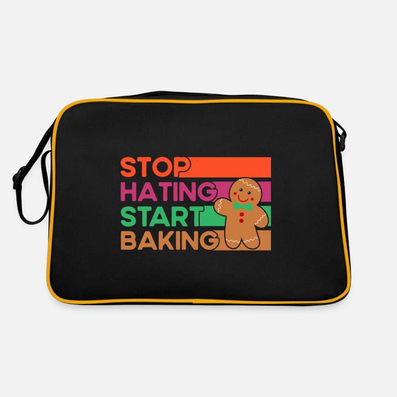 Cuisson des biscuits de Noël Biscuits de boulangerie Cuisson Sac Retro