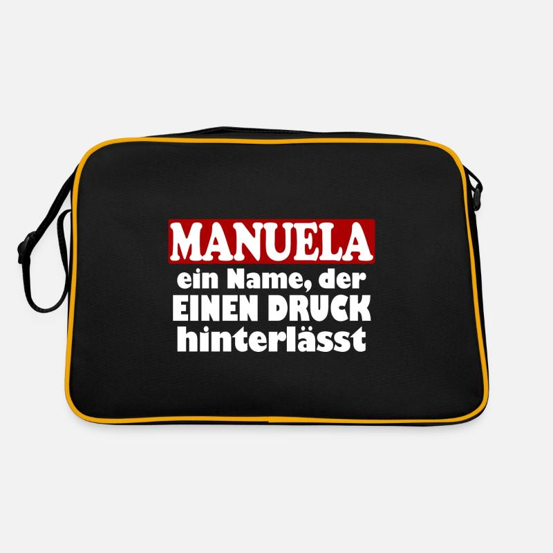 Manuela Vorname Name Fun Lustiger Spruch Retro Tasche