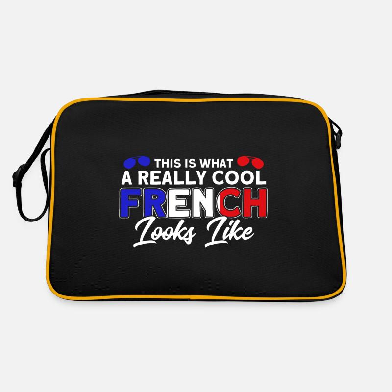 Français Drapeau Français Roots Cadeau Sac Retro