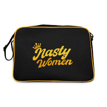 Droits des femmes Autonomisation féministe - Sac Retro - noir/or - Dos