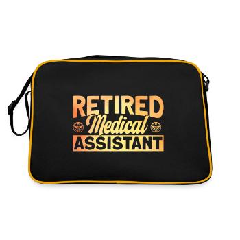 Assistant de l’école de médecine en soins de santé - Sac Retro - noir/or - Dos