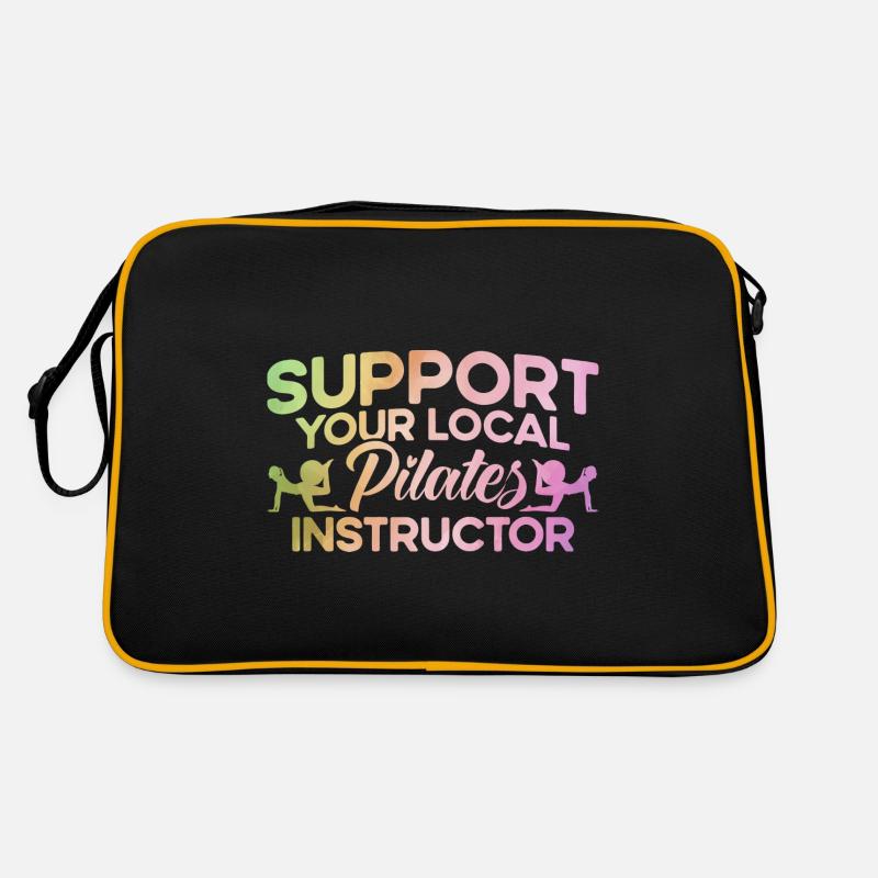 Pilates Ihr lokaler Pilates-Trainer Geschenk Retro Tasche