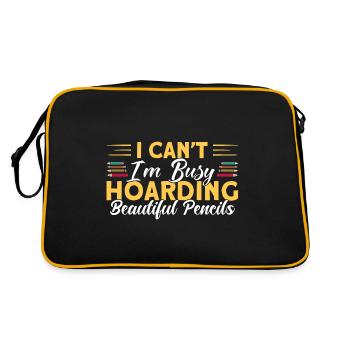 Collect Funny Collection Gift - Retro Bag - black/gold - Back