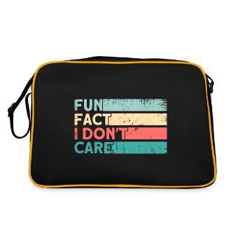 Black Humor Irony Sarcasm Gift - Retro Bag - black/gold - Back
