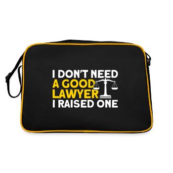 Lawyer Law Student Faculty of Law Ges - Retro Bag - black/gold - Back