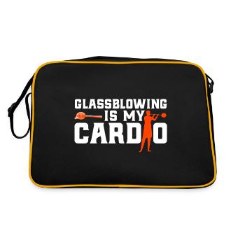 Glasser Glassworker Glasser Blowing Gift - Sac Retro - noir/or - Dos