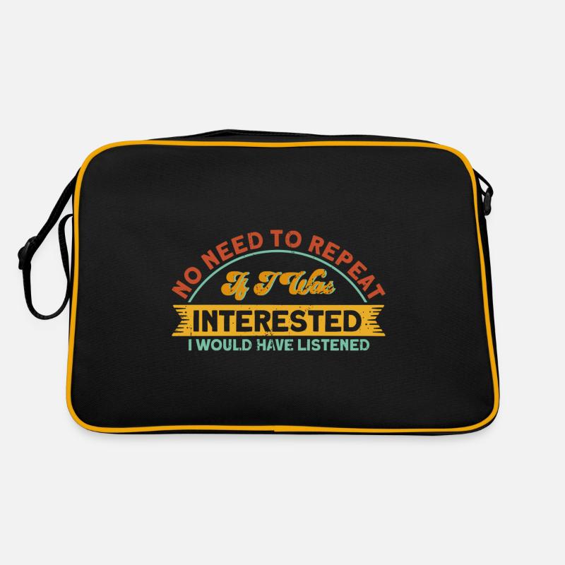 Schwarzer Humor Sarkasmus Ironie Geschenk Retro Tasche