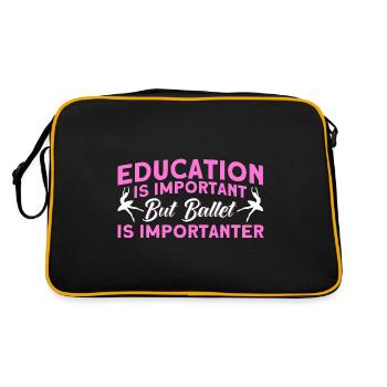 Ballet Danse Ballerine Ballet Dancer Cadeau - Sac Retro - noir/or - Dos