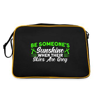 Santé mentale Green Loop Santé mentale - Sac Retro - noir/or - Dos