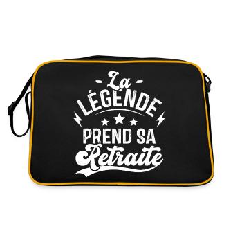 La Légende Prend Sa Retraite - Sac Retro - noir/or - Dos