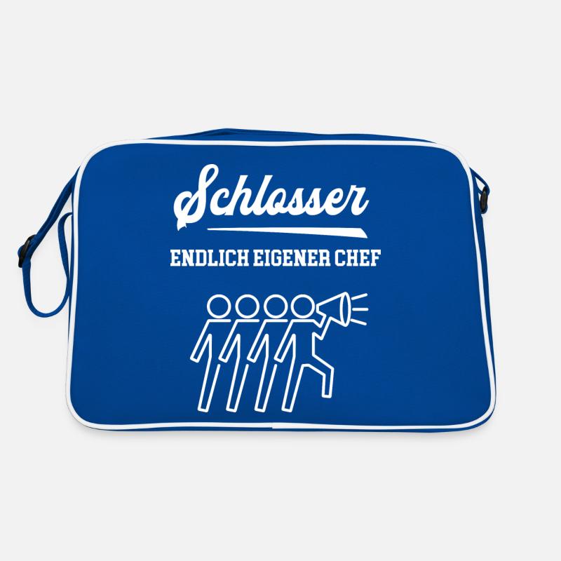Schlosser Chef Selbstständigkeit Schlosserei Retro Tasche