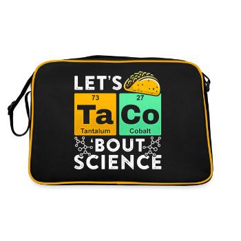 Disons drôle Taco Bout Science Chimie Humour - Sac Retro - noir/or - Dos