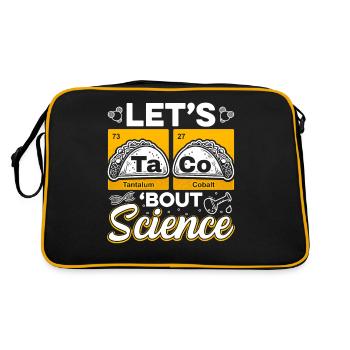 Let’s Taco Bout Science Chimie Humour Dire Drôle - Sac Retro - noir/or - Dos
