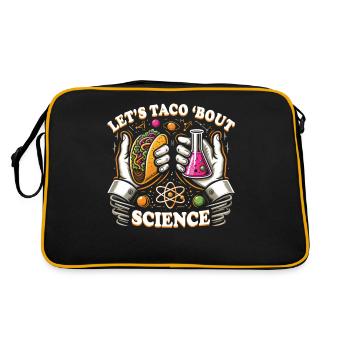 Let's Taco Bout Science Student Teacher Student - Retro Bag - black/gold - Back