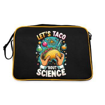Let’s Taco Bout Science Professeur Étudiant Drôle - Sac Retro - noir/or - Dos