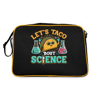 Let’s Taco Bout Science Professeur Étudiant Blague Drôle - Sac Retro - noir/or - Dos