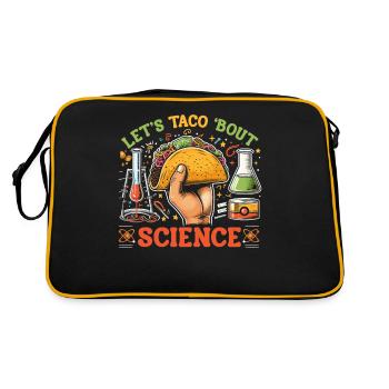 Let’s Taco Bout Science Professeur Étudiant Blague Drôle - Sac Retro - noir/or - Dos