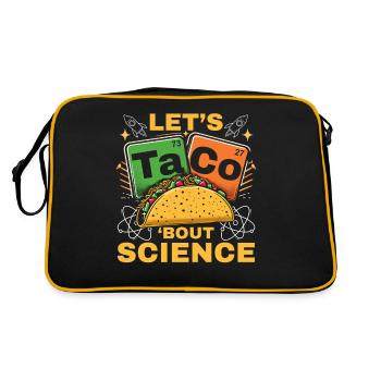 Let’s Taco Bout Science Professeur Étudiant Blague Drôle - Sac Retro - noir/or - Dos