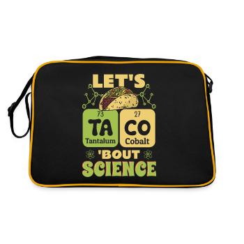 Let’s Taco Bout Science Professeur Étudiant Blague Drôle - Sac Retro - noir/or - Dos