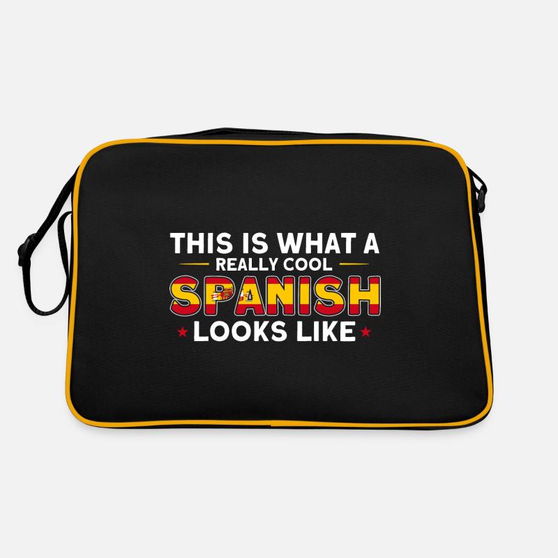 Spanische Flagge Spanische Wurzeln Geschenk Retro Tasche