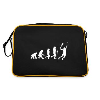 Évolution du tennis - Sac Retro - noir/or - Dos