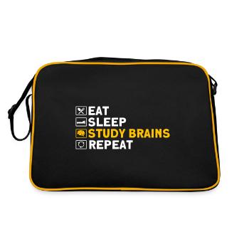 Neurobiology Neuroscientist Gift - Retro Bag - black/gold - Back