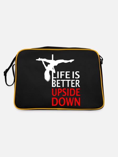 Poledance X-Pole Poles Pole Dance Gift - Retro Bag - black/gold - Back