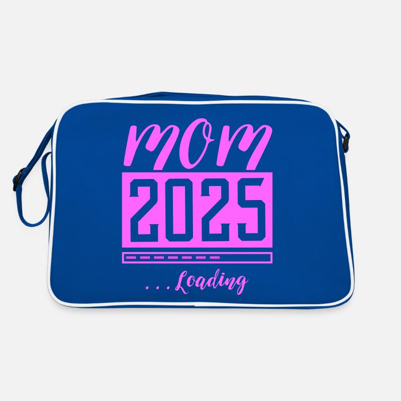 Mama 2025 Mom Loading Schwanger Spruch Retro Tasche