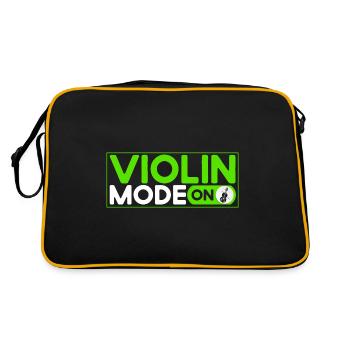 Amateur de violon Cadeau de violoniste - Sac Retro - noir/or - Dos