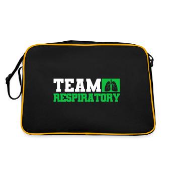 Respirotär Therapeut Pulmonologie Intensivpflege G - Retro Tasche - Schwarz/Gold - Hinten