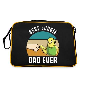 Budgie lovers - Retro Bag - black/gold - Back