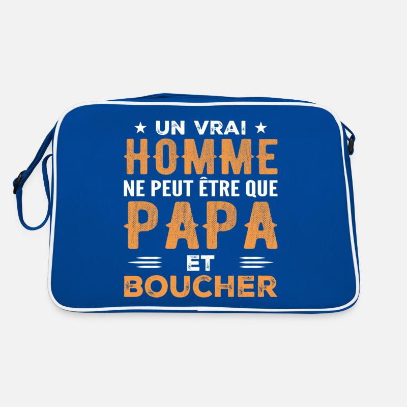 A Real Man Is Only Dad and Butcher Retro Bag