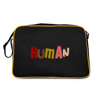 Justice humaine contre le racisme Humain - Sac Retro - noir/or - Dos