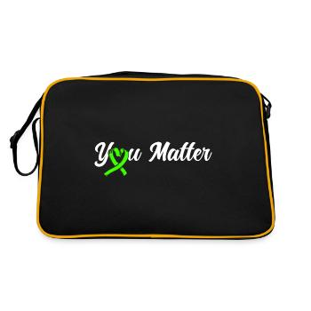 Mental Health Awareness Mental Health - Retro Bag - black/gold - Back