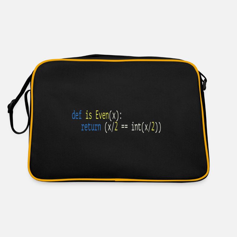 Programmer Humor - Retro Tasche - Schwarz/Gold
