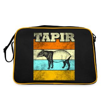 Tapir - Sac Retro - noir/or - Dos