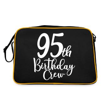 95th Birthday Crew B-day Party Squad 95 ans - Sac Retro - noir/or - Dos