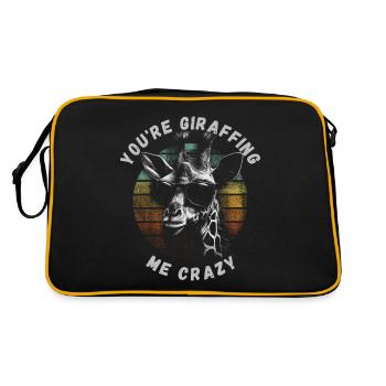 You’re giraffing me crazy Giraffe - Retro Bag - black/gold - Back