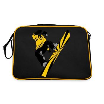 snow 02 - Retro Bag - black/gold - Back