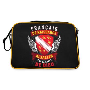 Alsacien Grâce de Dieu - Sac Retro - noir/or - Dos
