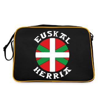euskal herria design 7 - Sac Retro - noir/or - Dos