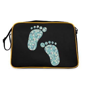 pieds liberty turquoise - Sac Retro - noir/or - Dos
