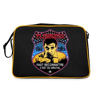 flingueur faut reconnaître lino ventura - Sac Retro - noir/or - Dos