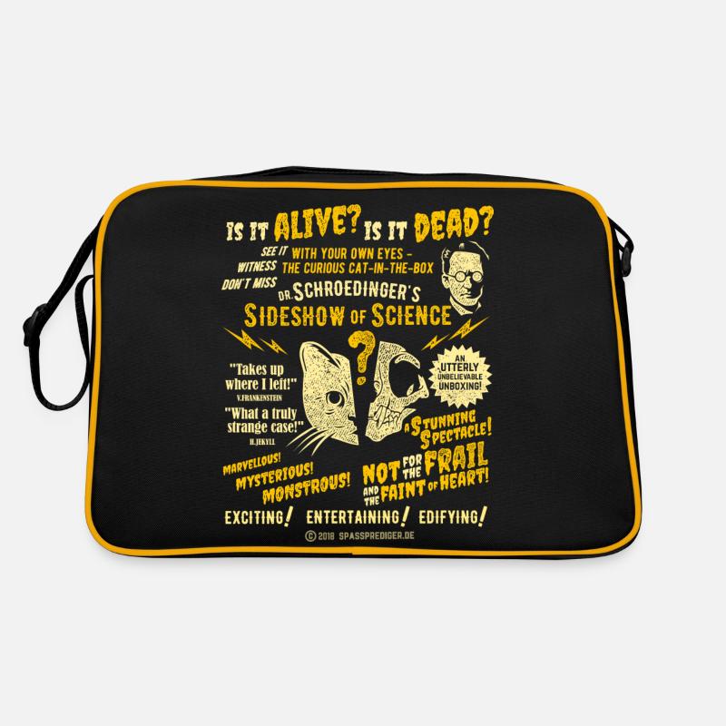 Schrödingers Katze Sideshow - Retro Tasche - Schwarz/Gold