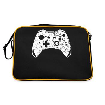 Gamepad used look - gamer - Retro Bag - black/gold - Back