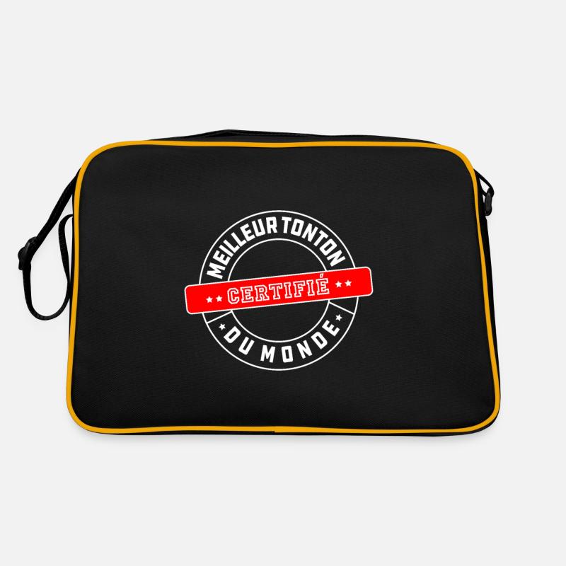 zertifizierter bester Onkel der Welt Retro Tasche