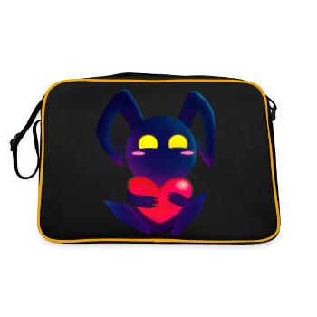 Kingdom Hearts - Herzschatten - Retro Tasche - Schwarz/Gold - Hinten